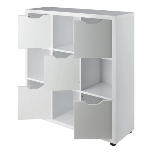 3-Tier Wooden Storage Cabinet - 37.5 - White