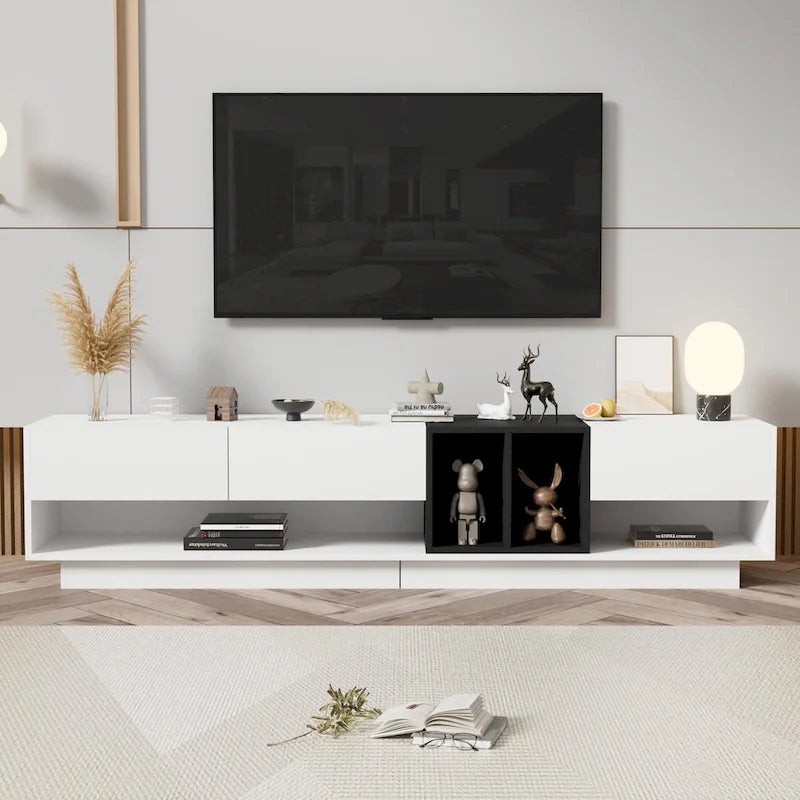 TV-Board 74 mit Stauraum & Fach für Fernseher bis 80 Zoll