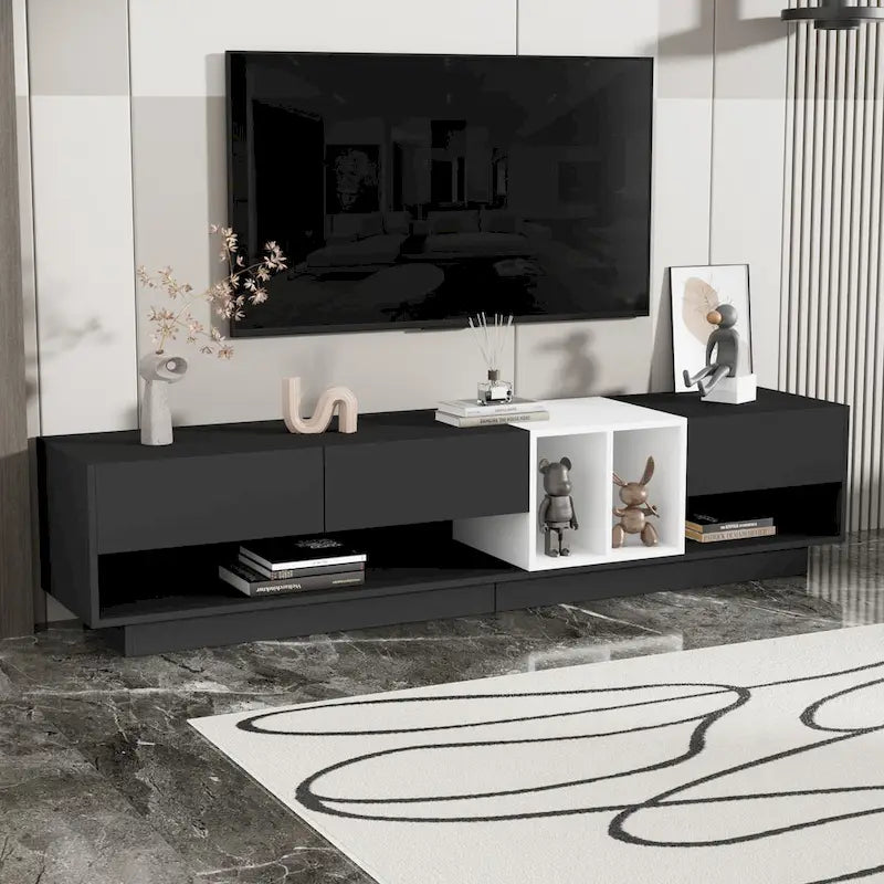 TV-Board 74 mit Stauraum & Fach für Fernseher bis 80 Zoll