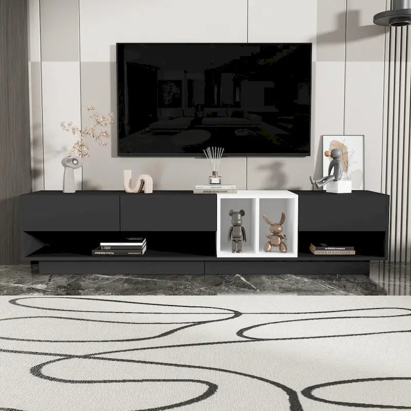 TV-Board 74 mit Stauraum & Fach für Fernseher bis 80 Zoll