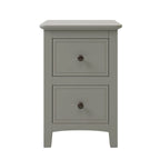 Solid Wood Nightstand with Tapered Wooden Legs