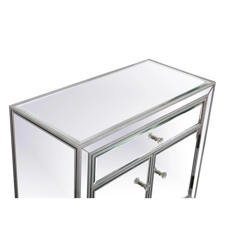 29 in. Antique Mirrored Cabinet