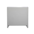 29 in. Antique Mirrored Cabinet with Clear Crystal Knobs