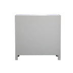 29 in. Antique Mirrored Cabinet with Clear Crystal Knobs