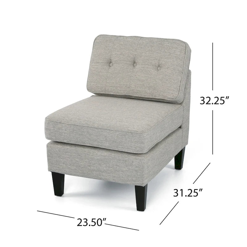 Fabric Slipper Chair by Christopher Knight Home