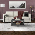 34.66 Wide Square Wood-Look Coffee Table with Lower Shelf
