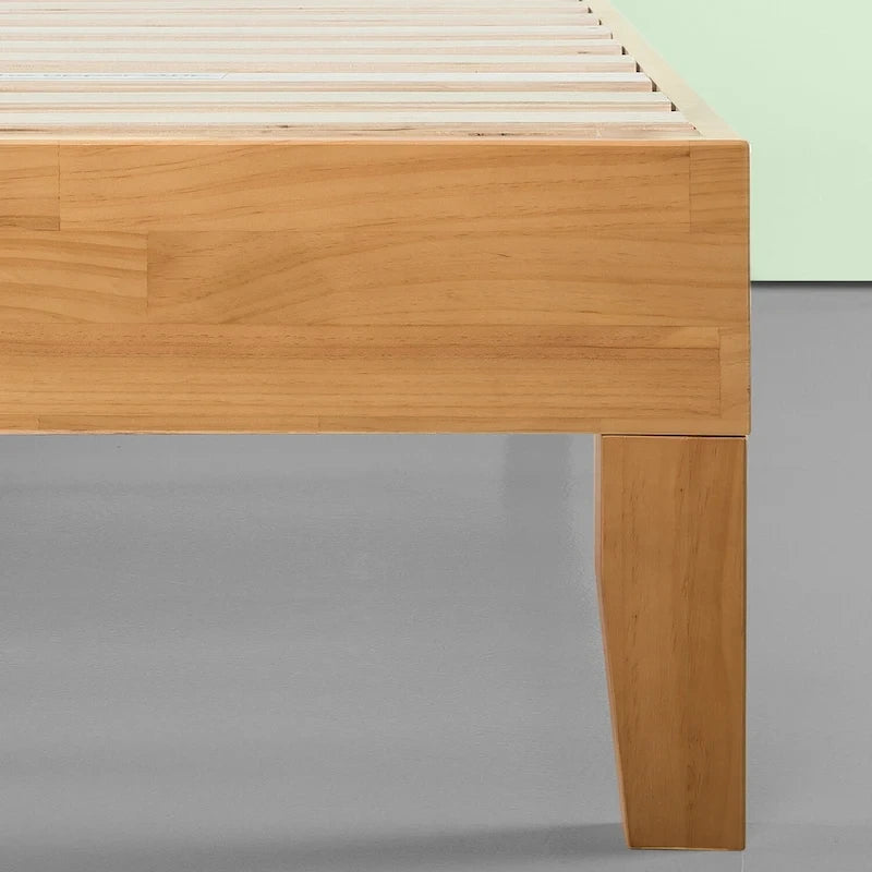 Deluxe Solid Pine Wood 14-inch Platform Bed