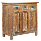 Brown Wood Handmade Cabinet with Rustic Finish