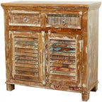 Brown Wood Handmade Cabinet with Rustic Finish
