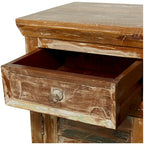 Brown Wood Handmade Cabinet with Rustic Finish