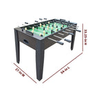 54-inch Dark Walnut Foosball Table with Adjustable Levelers