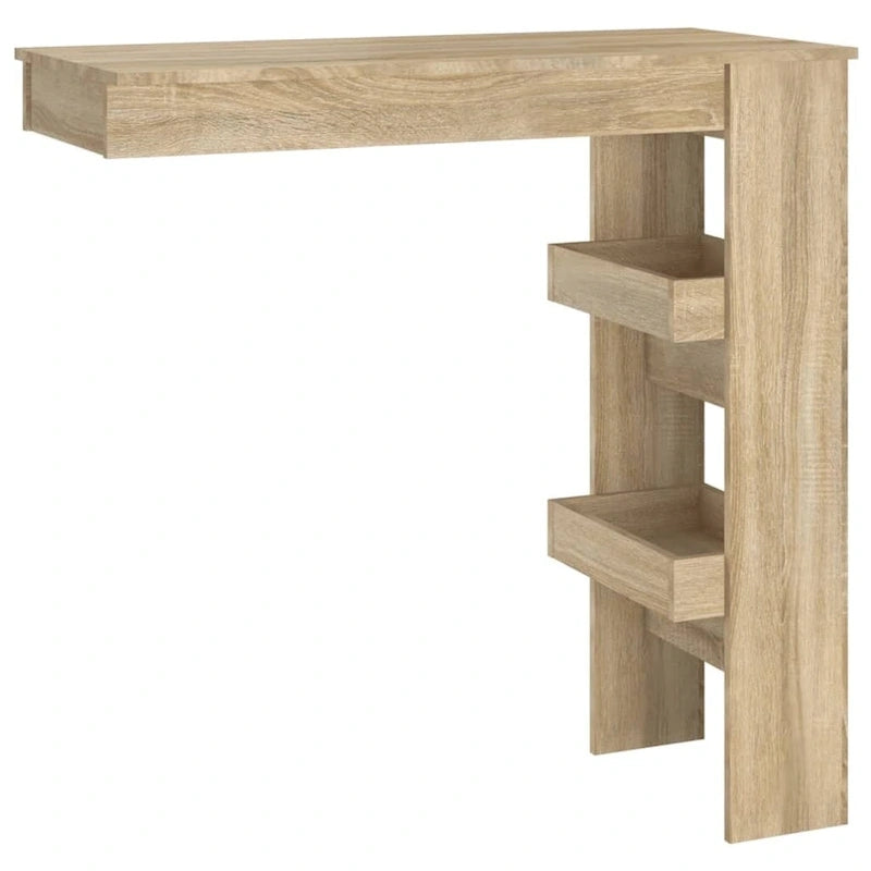 vidaXL Wall Bar Table Kitchen Bar Dining Table Computer Desk Engineered Wood - 40.2 x 17.7 x 40.7