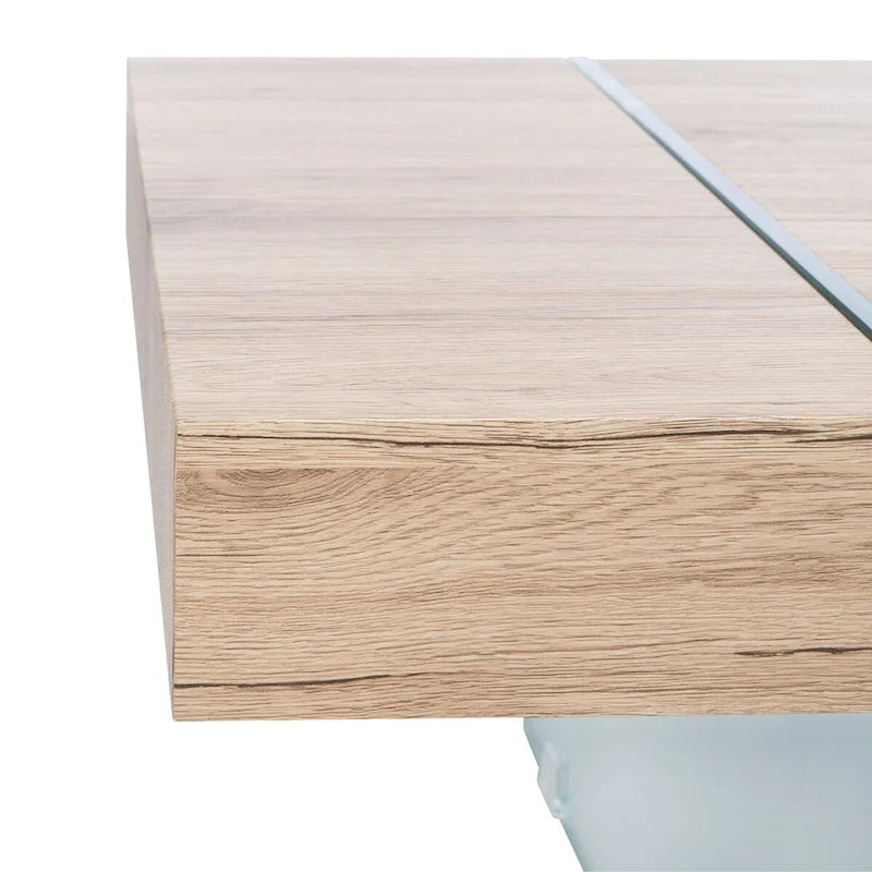SAFAVIEH Pluma Couchtisch mit Glasbeinen, rechteckig – 110 cm B x 60 cm T x 40 cm H – 110 cm B x 61 cm T x 41 cm H