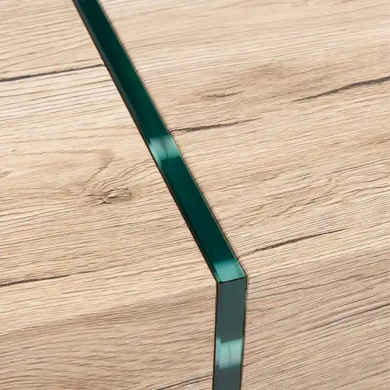 SAFAVIEH Pluma Couchtisch mit Glasbeinen, rechteckig – 110 cm B x 60 cm T x 40 cm H – 110 cm B x 61 cm T x 41 cm H