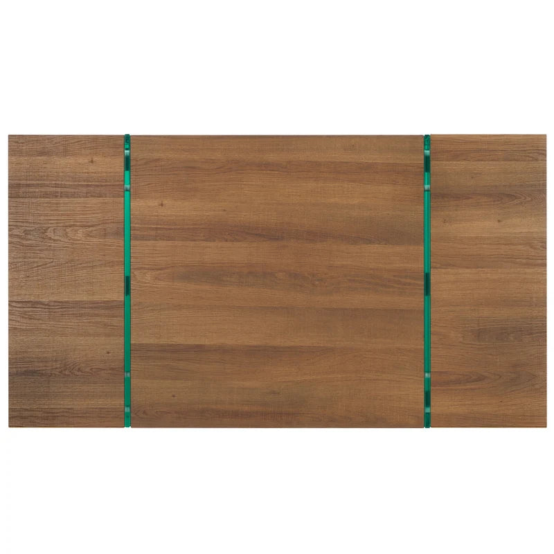 SAFAVIEH Pluma Couchtisch mit Glasbeinen, rechteckig – 110 cm B x 60 cm T x 40 cm H – 110 cm B x 61 cm T x 41 cm H