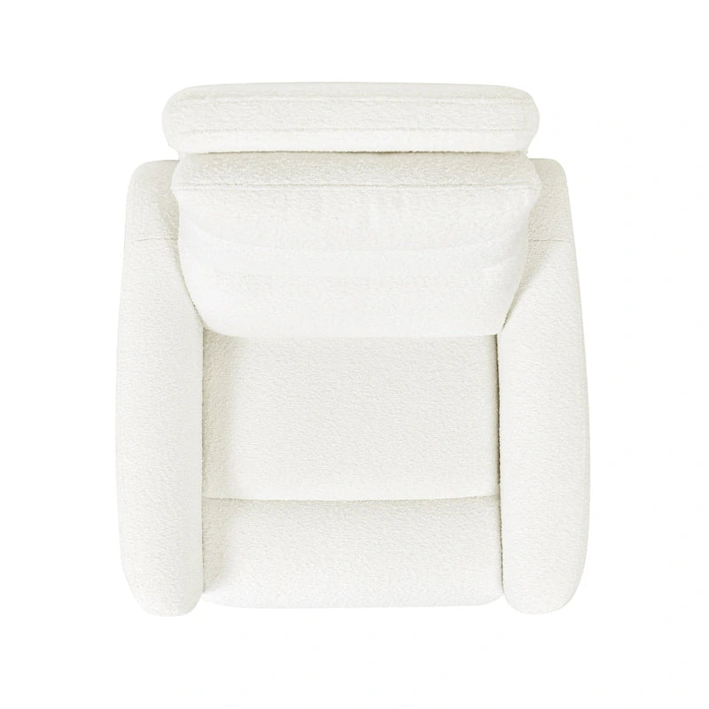 35.5 Boucle Upholstered High-Back Power Recliner Motion Chair