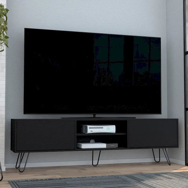 2-Cabinet TV Stand Hairpin Legs