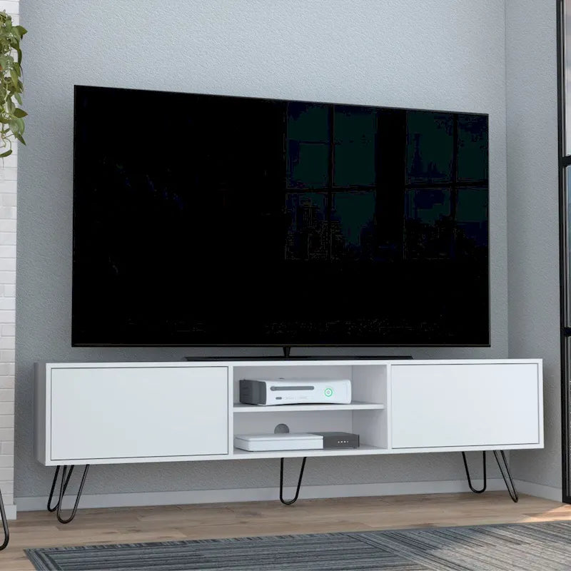 2-Cabinet TV Stand Hairpin Legs