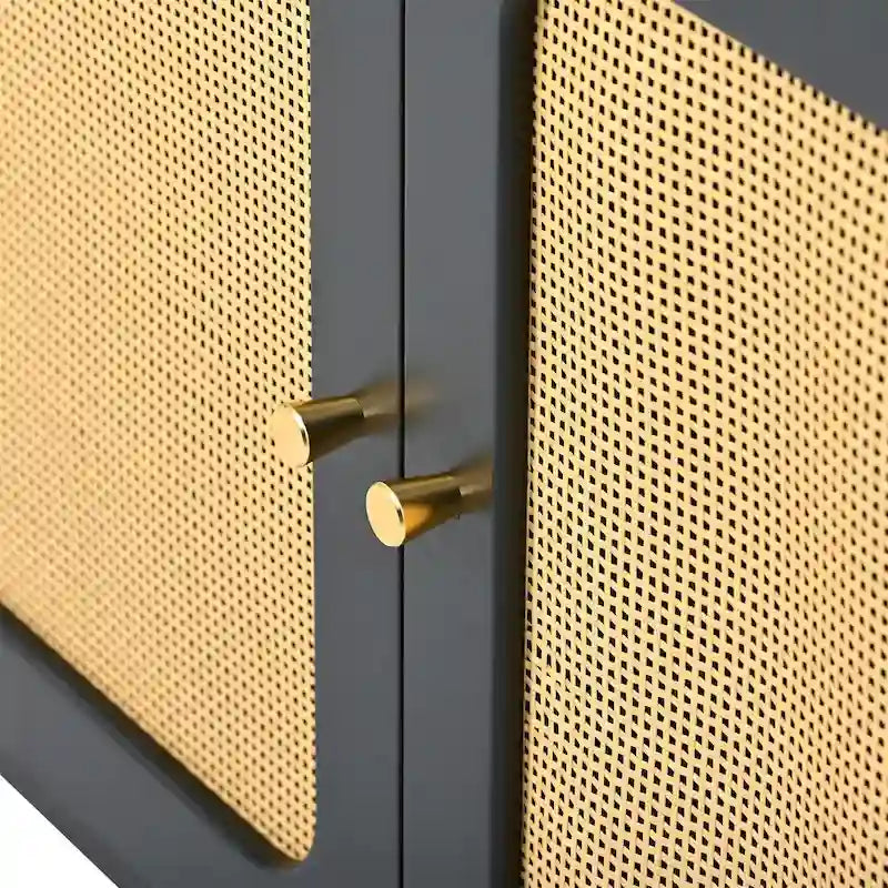 Woven Media Console Table for TVs Up to 70